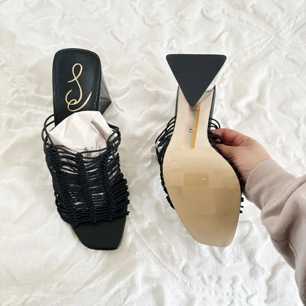 Sam Edelman Laurette Slip On High Heel Sandals Size 9 New